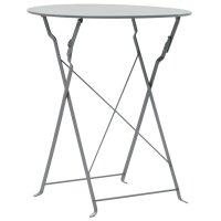 vidaXL 3-tlg. Bistro-Set Stahl Grau