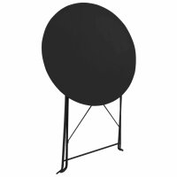 vidaXL 3-tlg. Bistro-Set Stahl Schwarz