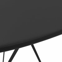 vidaXL 3-tlg. Bistro-Set Stahl Schwarz