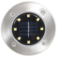 vidaXL Solar-Bodenleuchten 8 Stk. LED-Leuchtmittel Warmwei&szlig;