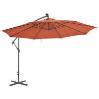 vidaXL Ampelschirm mit Aluminium-Mast 350 cm...