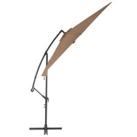 vidaXL Ampelschirm mit Alu-Mast 300 cm Taupe