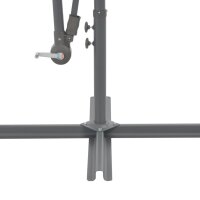 vidaXL Ampelschirm mit Alu-Mast 300 cm Taupe