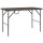vidaXL Klappbarer Gartentisch Braun 120x60x74 cm HDPE Rattan-Look