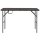 vidaXL Klappbarer Gartentisch Braun 120x60x74 cm HDPE Rattan-Look