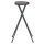 vidaXL Klappbare Barhocker 2 Stk. HDPE und Stahl Braun Rattanoptik