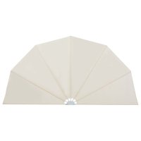 vidaXL Faltbarer Terrassen-Seitenfächer Creme 160 cm