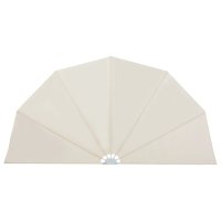 vidaXL Faltbarer Terrassen-Seitenfächer Creme 200 cm