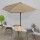 vidaXL Balkon-Sonnenschirm mit Alu-Mast Taupe 300x155 cm Halbrund