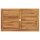 vidaXL Klappbarer Gartentisch 120x70x75 cm Teak Massivholz