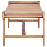 vidaXL Couchtisch 100 x 50 x 45 cm Teak Massiv