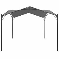 vidaXL Gartenpavillon Anthrazit 4x4 m