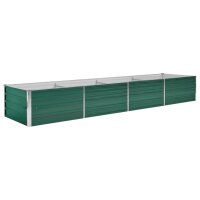 vidaXL Garten-Hochbeet Verzinkter Stahl 320x80x45 cm...