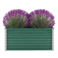 vidaXL Garten-Hochbeet Verzinkter Stahl 100x40x45 cm...