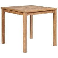 vidaXL Gartentisch 80x80x77 cm Massivholz Teak