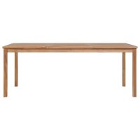 vidaXL Gartentisch 200x100x77 cm Massivholz Teak