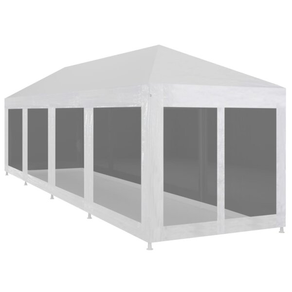 vidaXL Partyzelt mit 10 Mesh-Seitenw&auml;nden 12 x 3 m