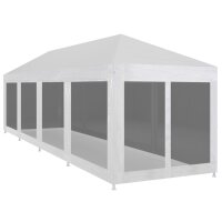 vidaXL Partyzelt mit 10 Mesh-Seitenwänden 12 x 3 m