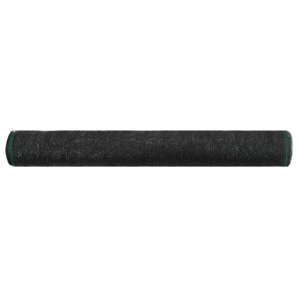 vidaXL Tennisblende HDPE 1,2x25 m Schwarz