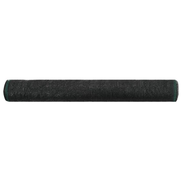 vidaXL Tennisblende HDPE 1,2x100 m Schwarz