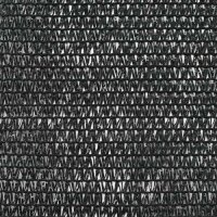 vidaXL Tennisblende HDPE 1,4x25 m Schwarz