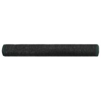 vidaXL Tennisblende HDPE 1,6x25 m Schwarz