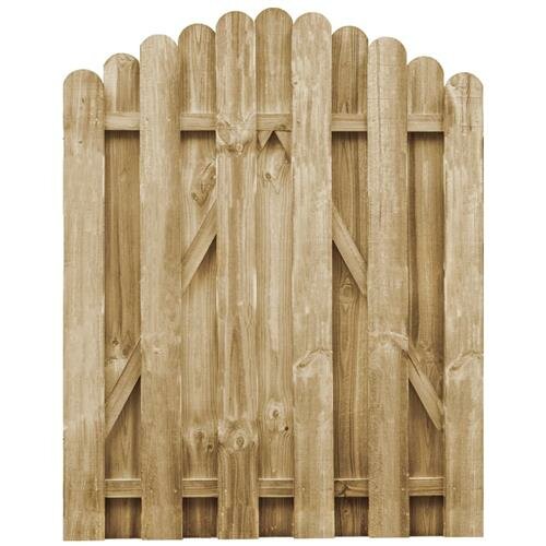 vidaXL Gartentor Imprägniertes Kiefernholz 100x125 cm
