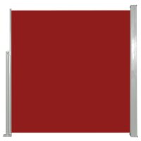 vidaXL Ausziehbare Seitenmarkise 140x300 cm Rot