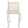 vidaXL Garten-Chaiselongue 128 cm Metall Antik Weiß