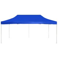 vidaXL Profi-Partyzelt Faltbar Aluminium 6x3 m Blau