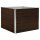 vidaXL Hochbeet Braun 100 x 100 x 77 cm Verzinkter Stahl