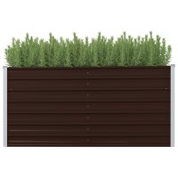 vidaXL Garten-Hochbeet Braun 160 x 40 x 77 cm Verzinkter...