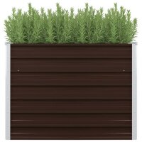 vidaXL Garten-Hochbeet Braun 100 x 40 x 77 cm Verzinkter...