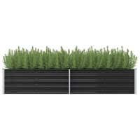 vidaXL Garten-Hochbeet Anthrazit 240 x 80 x 45 cm...