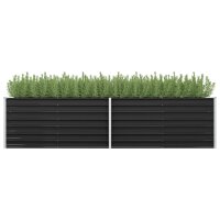 vidaXL Garten-Hochbeet Anthrazit 320 x 80 x 77 cm...