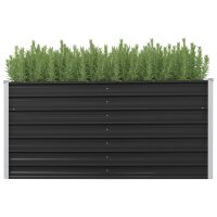 vidaXL Garten-Hochbeet Anthrazit 160 x 40 x 77 cm...