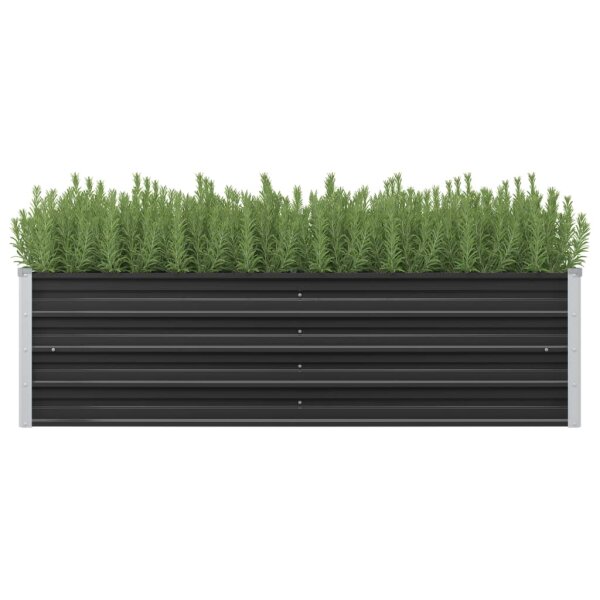 vidaXL Garten-Hochbeet Anthrazit 160 x 40 x 45 cm Verzinkter Stahl