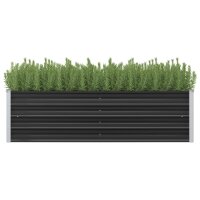 vidaXL Garten-Hochbeet Anthrazit 160 x 40 x 45 cm...