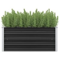 vidaXL Garten-Hochbeet Anthrazit 100 x 40 x 45 cm...