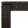 vidaXL Garten-Bartisch Braun 60,5x60,5x110,5 cm Poly Rattan