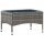 vidaXL Couchtisch Grau 60 x 40 x 36 cm Poly Rattan