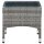 vidaXL Couchtisch Grau 60 x 40 x 36 cm Poly Rattan