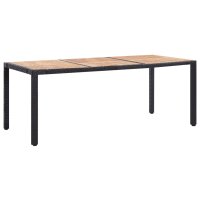 vidaXL 9-tlg. Garten-Essgruppe mit Auflagen Poly Rattan...