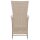 vidaXL 7-tlg. Garten-Essgruppe mit Auflagen Poly Rattan Beige