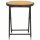 vidaXL Beistelltisch Schwarz 60 cm Poly Rattan und Akazie Massivholz