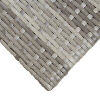 vidaXL Teetisch Grau 50 x 50 x 47 cm Poly Rattan