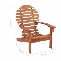 vidaXL Adirondack-Stuhl Massivholz Akazie