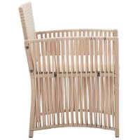 vidaXL 4-tlg. Garten-Lounge-Set mit Auflage Poly Rattan Beige