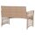 vidaXL 4-tlg. Garten-Lounge-Set mit Auflage Poly Rattan Beige