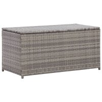 vidaXL Gartenbox Poly Rattan 100x50x50 cm Grau